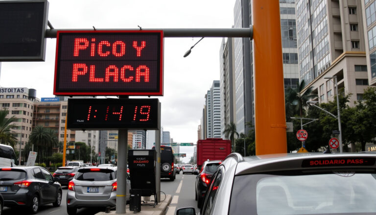 Pico y Placa Hoy Bogotá 2026: Dígitos, Horario y Solidario